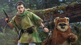 Illustration for article titled What's Up Yubber Nubbers, This Hot Toys Wicket and Leia Set Is the Best Toy of the Week